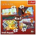 Puzzle 4w1. Odważny Król Lew. 34653 - tantis.pl