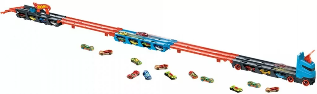 Hot Wheels City Wyścig transporter 2w1 - tantis.pl