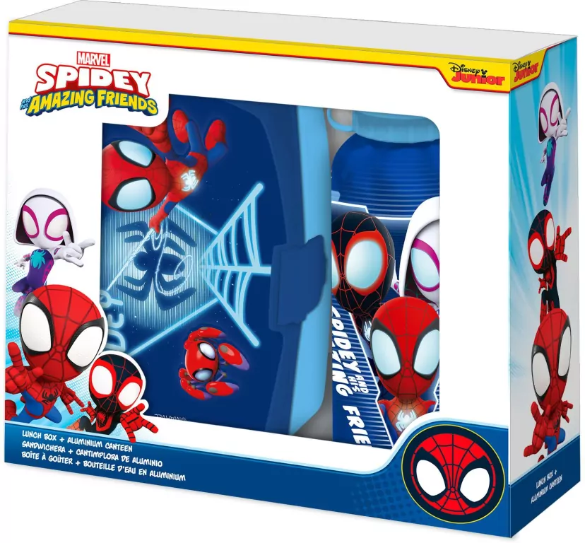 Zestaw śniadaniówka + bidon 500ml Spidey SP50102 - tantis.pl