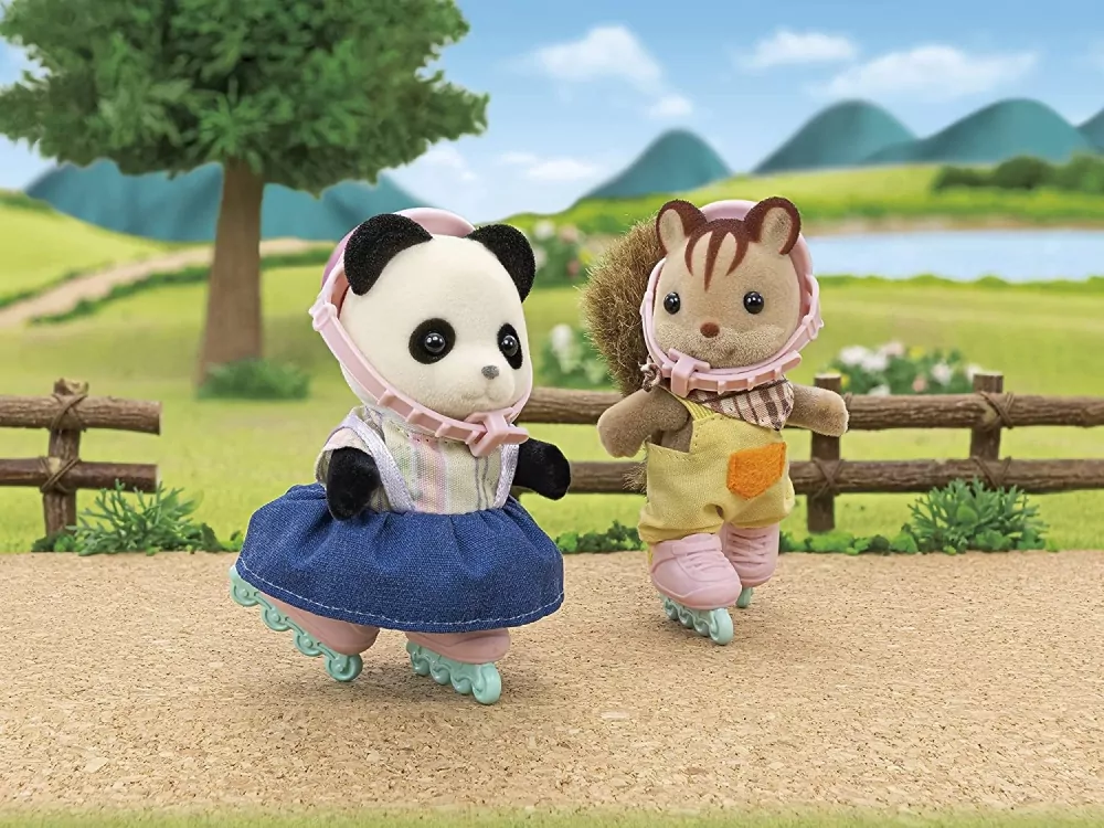 Sylvanian Families Panda Rosalina Zestaw rower i wrotki - tantis.pl