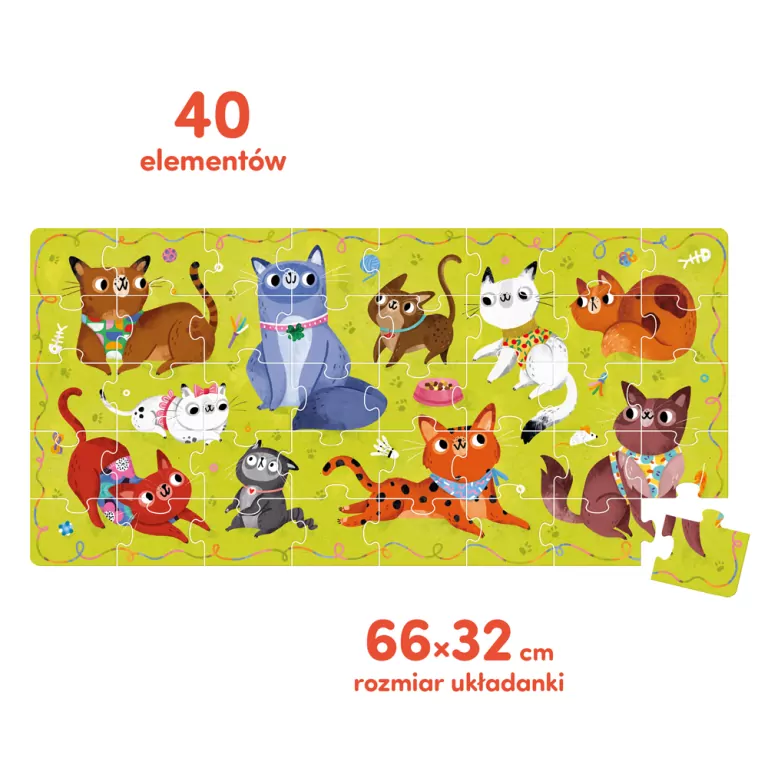 CzuCzu. Puzzle Miau Kotki. 3+ - tantis.pl