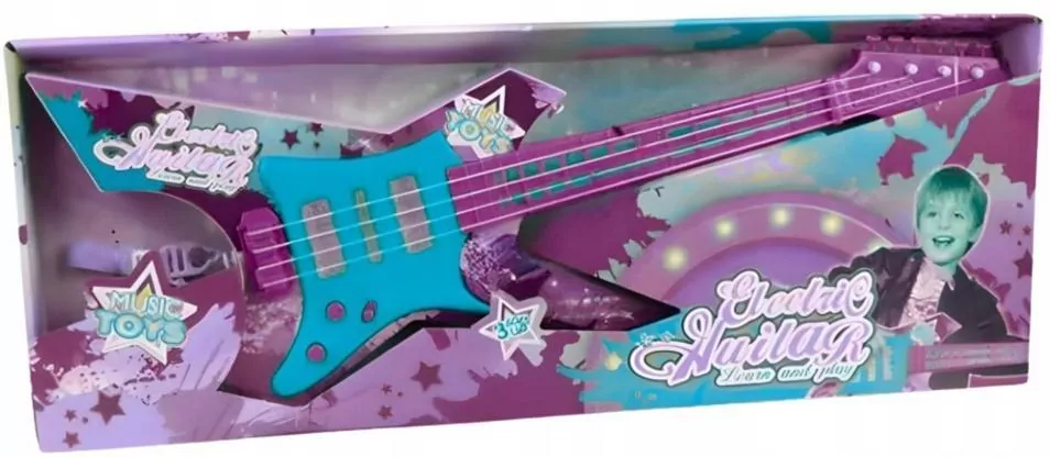Gitara basowa różowa - tantis.pl