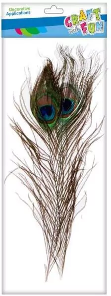 Ozdoba dekoracyjna Piórko pawie 32cm 1szt - tantis.pl