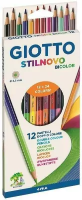 Kredki Stilnovo dwustronne 12 kolorów