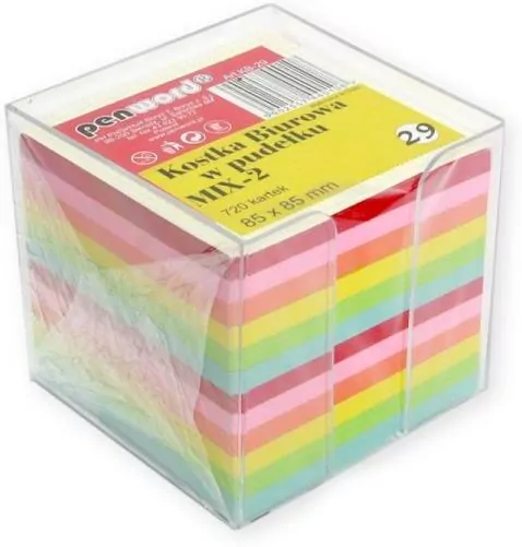 Kostka biurowa w pudełku mix 85x85x70mm 720K - tantis.pl