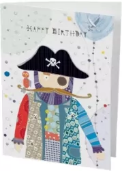 Karnet B6 + koperta Urodziny pirat