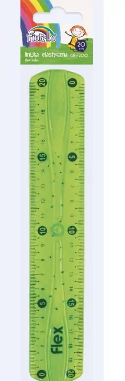 Linijka plastikowa elastyczna 20cm FIORELLO - tantis.pl