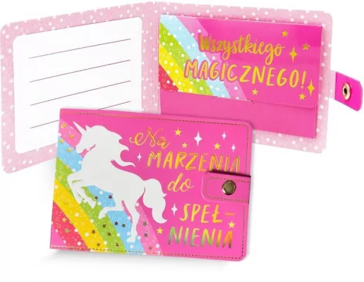 Portfelik Na marzenia do spełnienia jednorożec