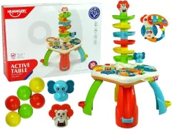 Stolik edukacyjny zjeżdżalnia dla piłeczek