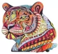 Puzzle drewniane eko 73 Tajemniczy tygrys A4 - tantis.pl