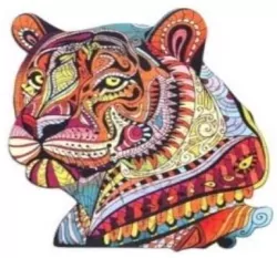 Puzzle drewniane eko 73 Tajemniczy tygrys A4