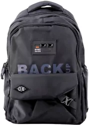 Plecak szkolny 6 kieszeni Back Up czarny 23L