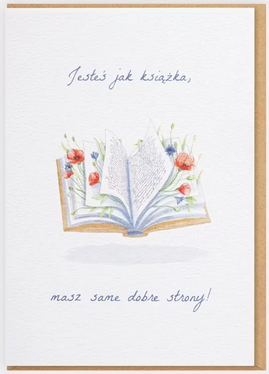 Kartka: Jesteś jak książka - tantis.pl