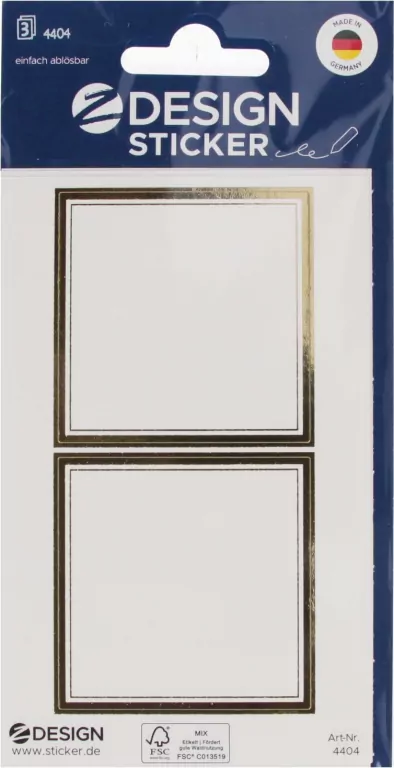 NAKLEJ RAMKA KWADRAT ZLO 80X160 4404 ZF B/C - tantis.pl