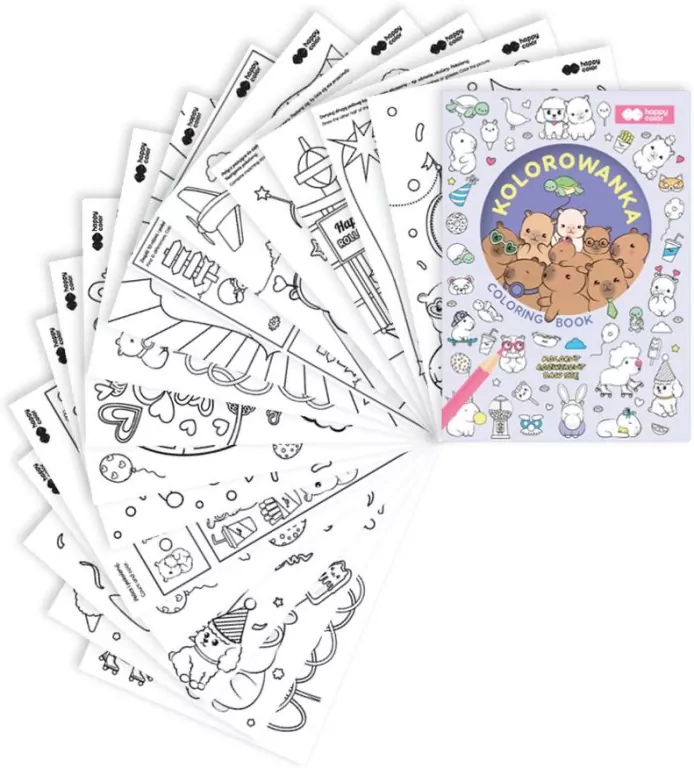 Kolorowanka A5 Kapibara HAPPY COLOR - tantis.pl