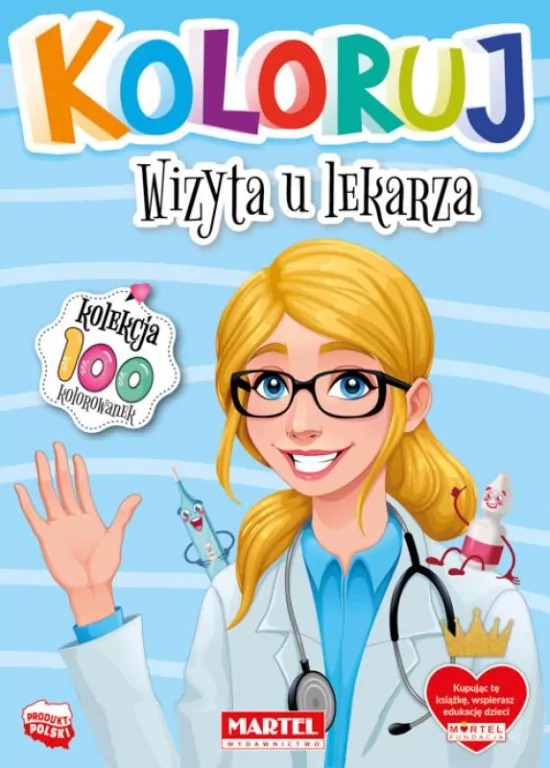 Wizyta u lekarza. Koloruj - tantis.pl