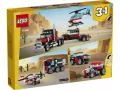 LEGO® Creator. Ciężarówka z platformą i helikopterem 31146 - tantis.pl