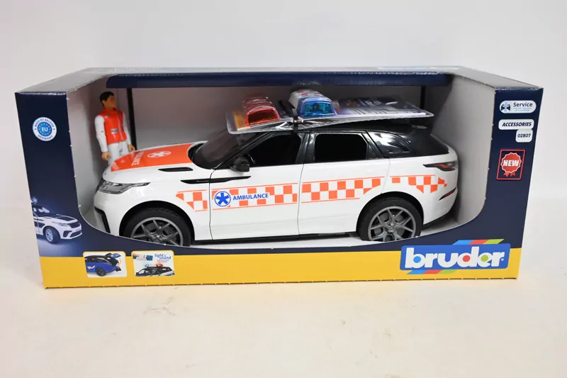 BRUDER Range Rover Velar straż pożarna+fig 02885 - tantis.pl