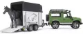 Land Rover z przyczepą i figurką konia - tantis.pl