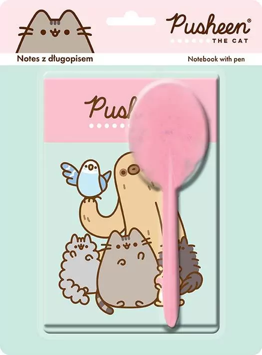 Zestaw długopis + notes Pusheen - tantis.pl