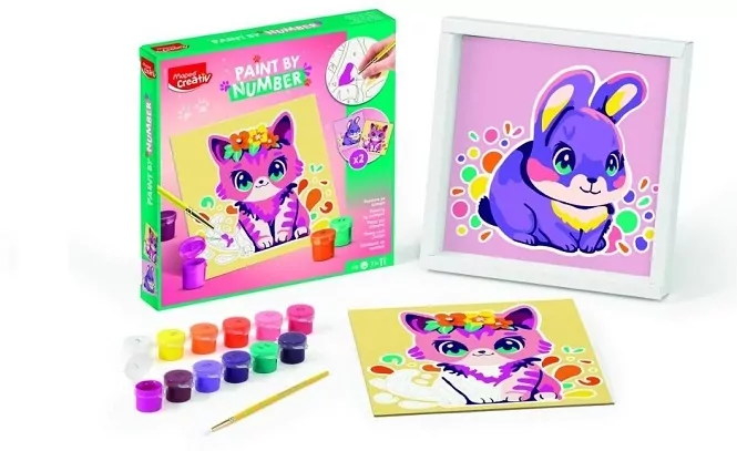 Creativ malowanie po numerach kotek/króliczek - tantis.pl