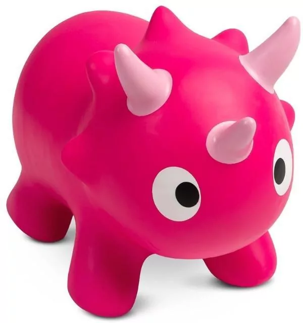 Skoczek dziecięcy dmuchany Dinu pink - tantis.pl