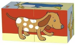 Klocki sześcienne. Zwierzaki