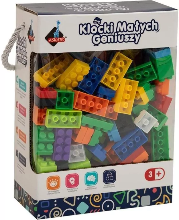Klocki małych geniuszy - basic 240 elementów - tantis.pl