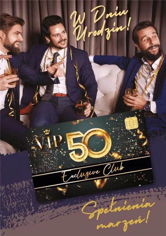 Karnet Urodziny 50 Gift-M - tantis.pl
