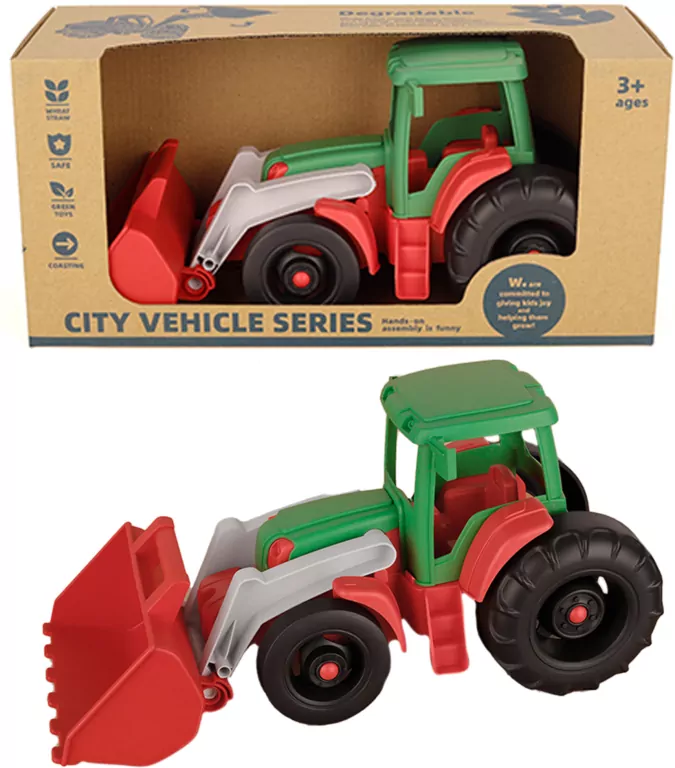 Traktor plastikowy z łyżką - tantis.pl