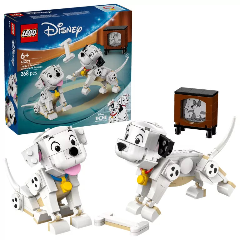 LEGO® Disney. 101 dalmatyńczyków — Szczeniaczki Szczęściarz i Penny 43271 - tantis.pl