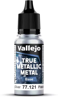 Vallejo: 77.121 - True Metallic Metal - Base - Sterling Silver (18 ml)