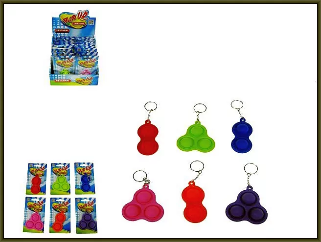 PLOP UP! / POP IT! Guma bąbelkowa, brelok antystresowy / gniotek 620972 p24 mix cena za 1 szt - tantis.pl