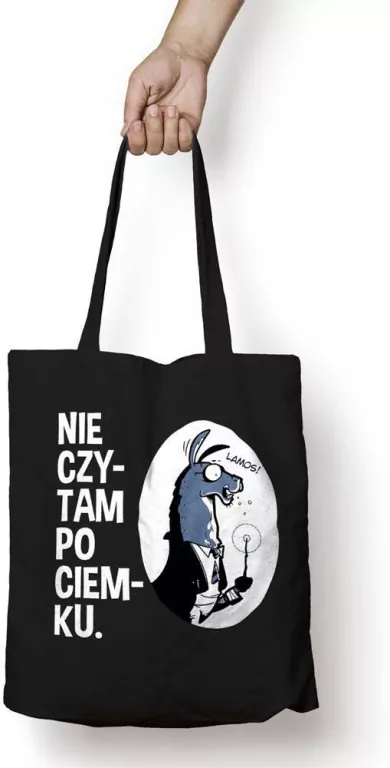 Torba bawełniana - Nie czytam po ciemku - tantis.pl
