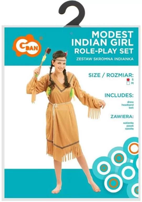 Strój dla dorosłych Skromna Indianka rozm. S - tantis.pl