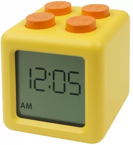 Budzik klocek żółty - tantis.pl