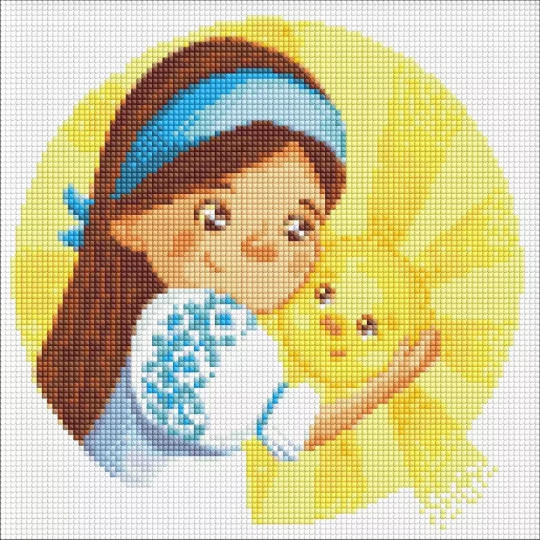 Diamentowa mozaika - Słoneczko 30x30cm - tantis.pl