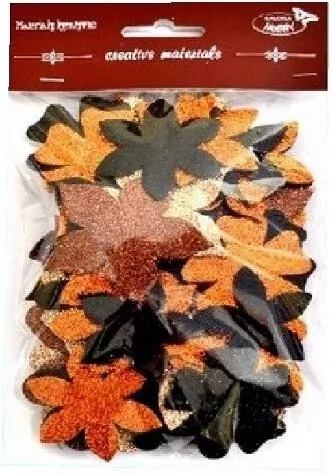 Kwiatki brokatowe, 60 sztuk - tantis.pl