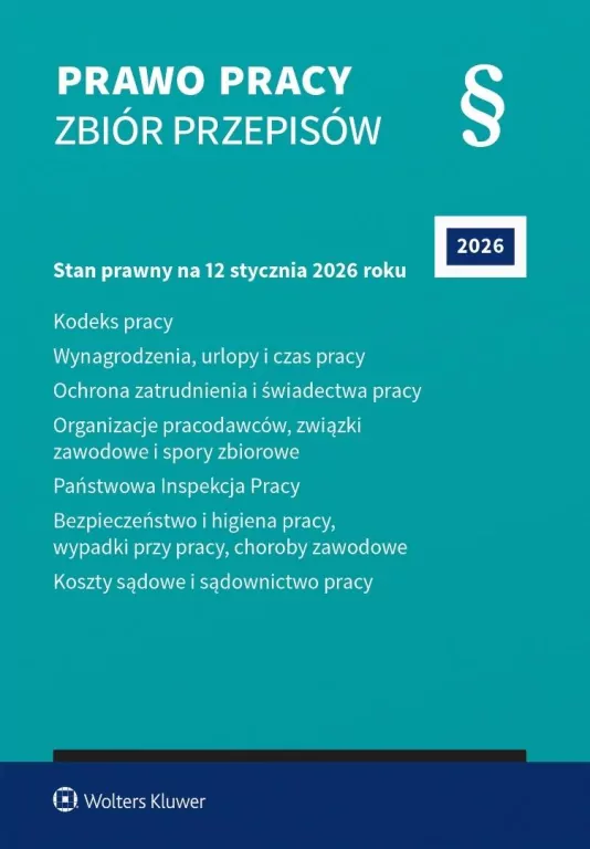 Prawo pracy. Zbiór przepisów w.43 2026 - tantis.pl