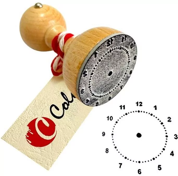 Stempel do nauki czasu - godziny - tantis.pl