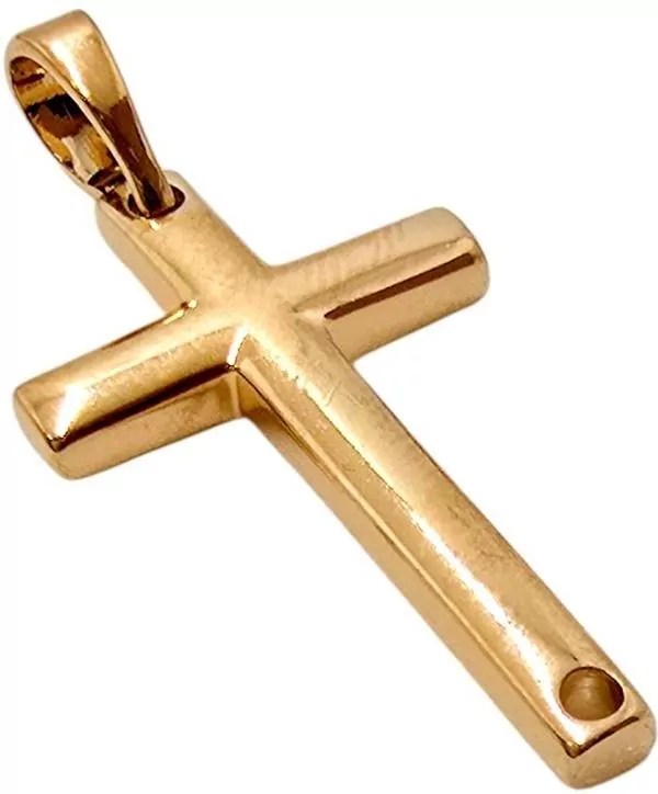 Zawieszka Krzyżyk Pozłacany 23x13mm - tantis.pl