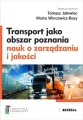 Transport jako obszar poznania nauk o zarządzaniu - tantis.pl