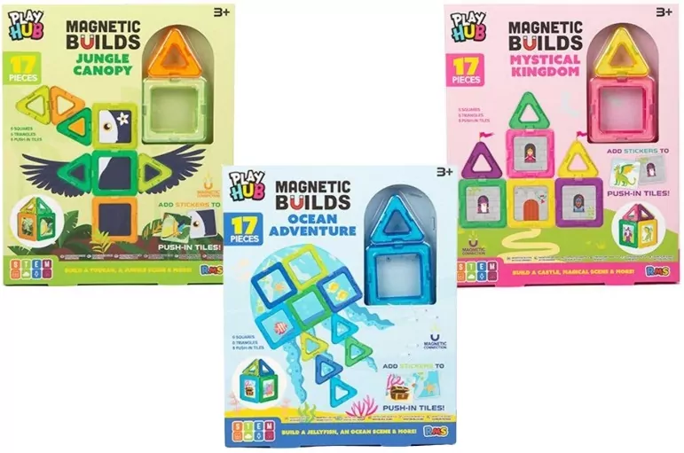 *****Klocki magnet.17elem. 3wz. R03-1679 01482 - tantis.pl
