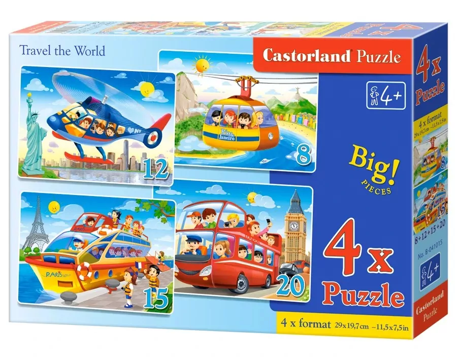 Puzzle 4w1. Travel the World - tantis.pl
