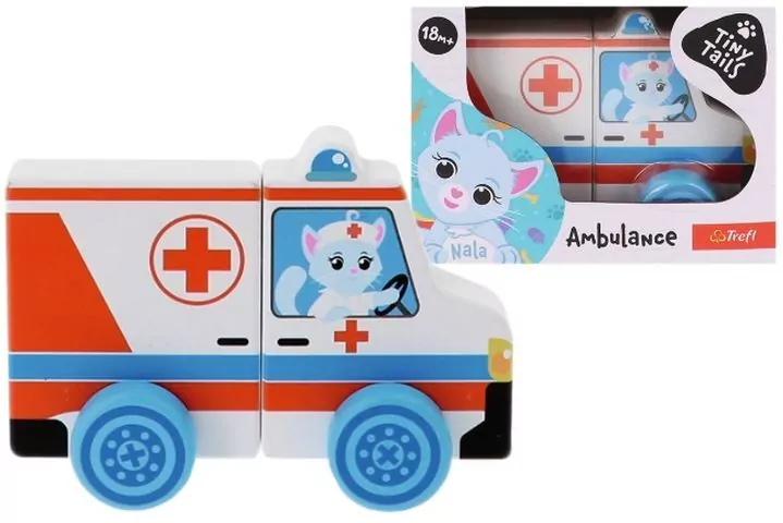 Zabawka drewniana - Ambulance TREFL - tantis.pl