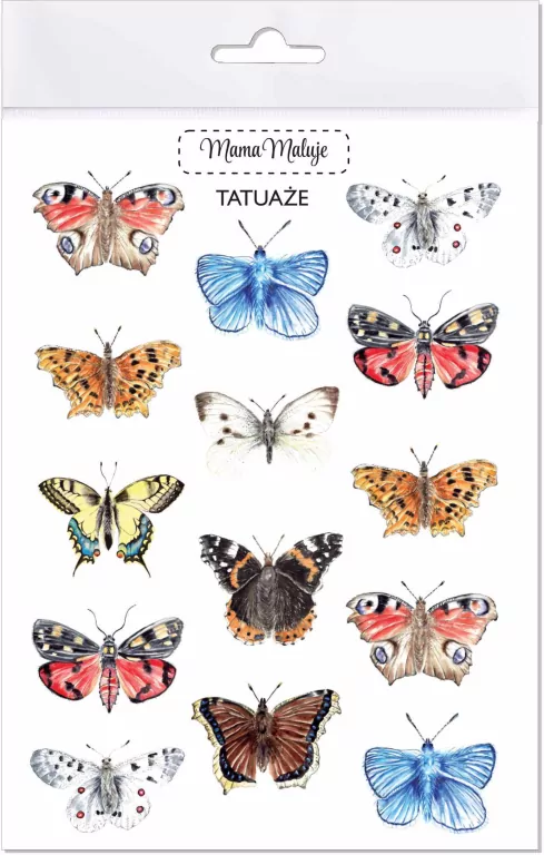 Tatuaże zmywalne. Motyle - tantis.pl