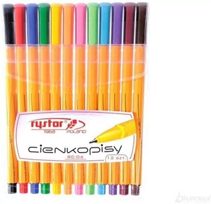 Cienkopisy RC-04. 12 kolorów - tantis.pl