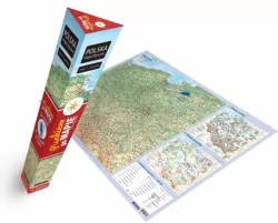 Mapa Polska fizyczna (plakat)