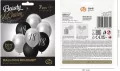Balony B&C bukiet srebrno-czarny 45cm - tantis.pl
