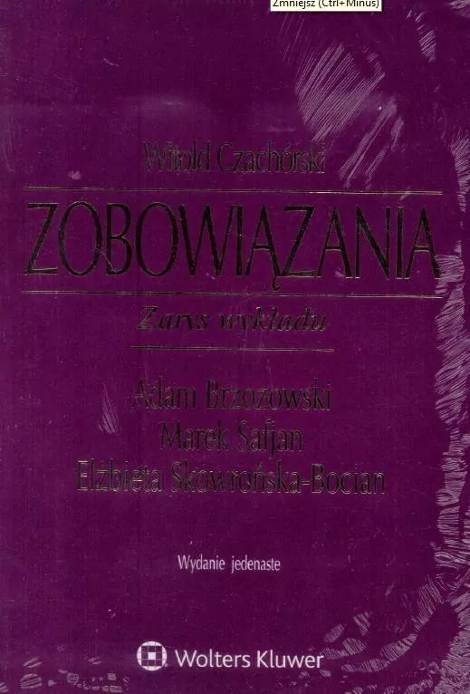 Zobowiązania. Zarys wykładu - tantis.pl